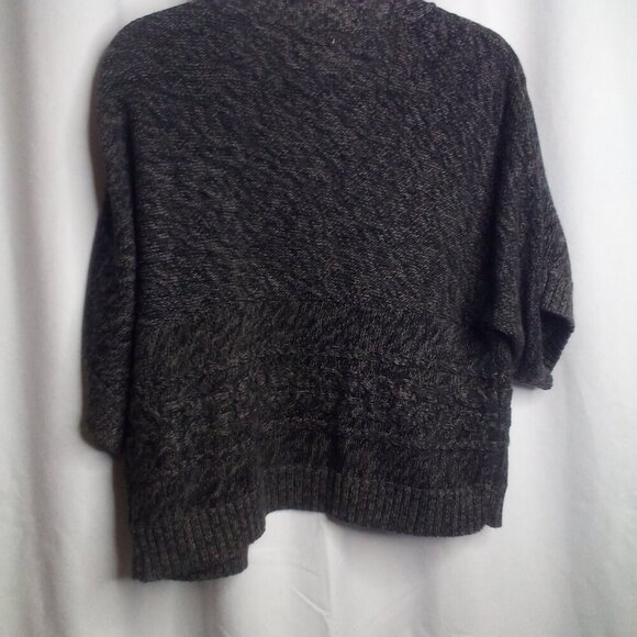 Van Heusen Cardigan Sweater S Women Open Front Short Sleeve Gray - Picture 6 of 16